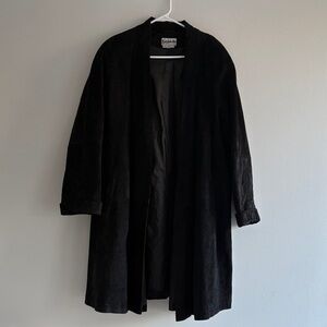 Vintage Suede Bagatelle Long Duster Jacket